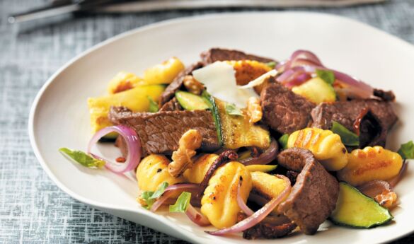 Beef Ranch Zucchini Gnocchi