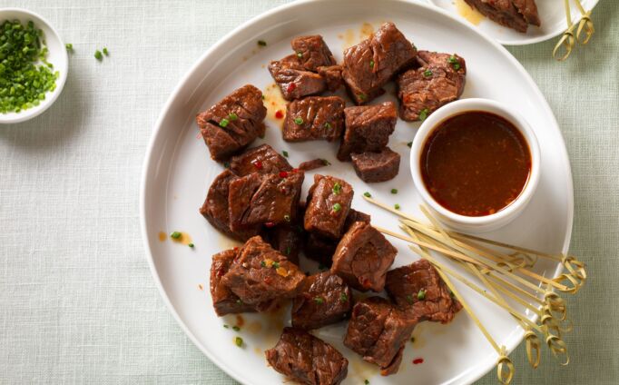 Bite-Sized Sweet and Spicy Beef Ribs