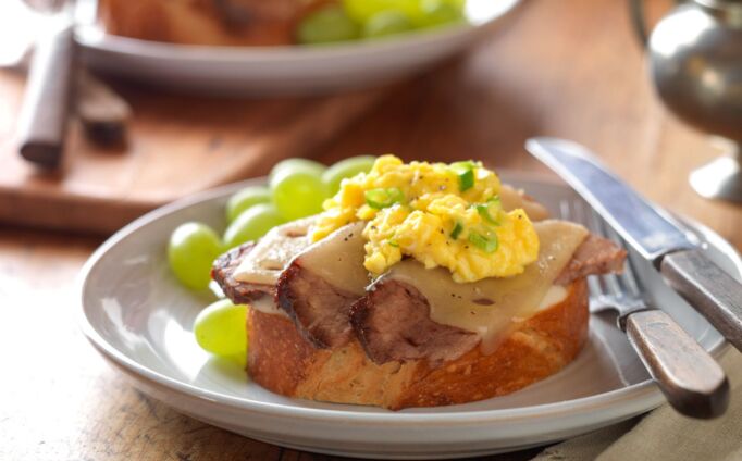 Breakfast Brisket Tartine